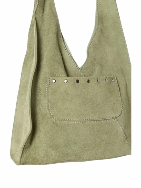 Free People Knox Studded Suede Shoulder Bag In Sage NWT - Picture 4 of 6